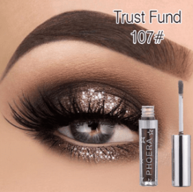 PHOERA Magnificent Metals Glitter and Glow Liquid Eyeshadow 12 Colors (option: Trust fund)