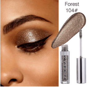 PHOERA Magnificent Metals Glitter and Glow Liquid Eyeshadow 12 Colors (option: Forest)