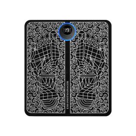 Rechargeable Portable Foot Intelligent Massage Pad (option: Liquid crystal charging-English version-USB)
