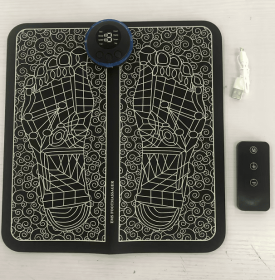 Rechargeable Portable Foot Intelligent Massage Pad (option: Charging with remote control-English version-USB)